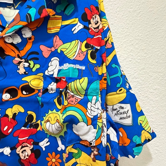 Mickey and Friends "Play in the Park" Disney parks button shirt xl - Picture 4 of 16